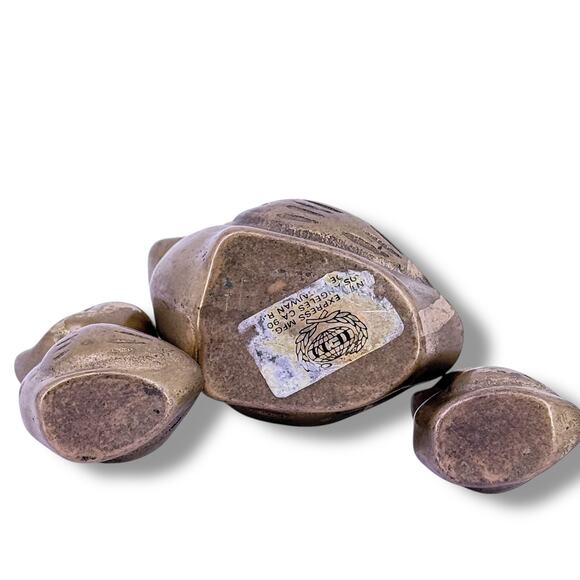 International Express Mfg Brass Duck Figurines  Set of 3 Sweden Mama Baby - Picture 4 of 4